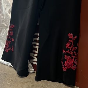Black palazzo zip up size 8 pants